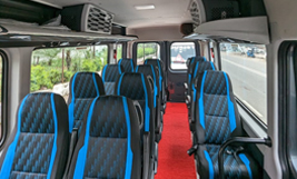 16 seater force urbania luxury van hire - sharma travel agents
